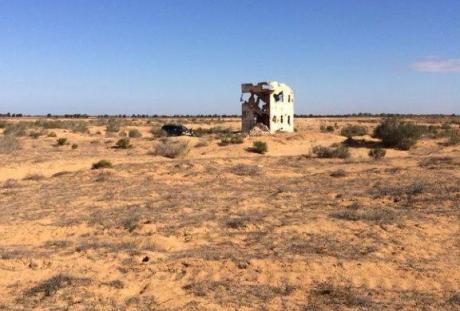 עמדת ביטחון בשטח מדברי